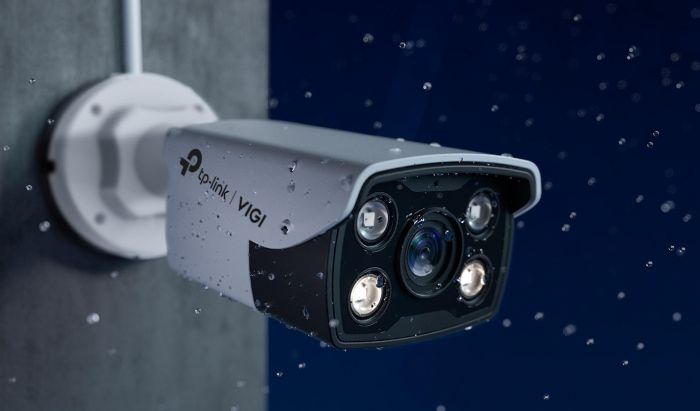 IP-Камера TP-LINK VIGI C350-2.8mm, PoE, 5Мп, 2.8 мм, H.265+, IP67, Bullet, кольорове нічне бачення, зовнішня