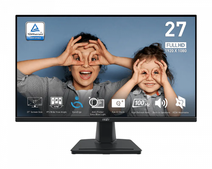 Монітор MSI 27" PRO MP275 D-Sub, HDMI, MM, IPS, 100Hz, 4ms, sRGB 93%