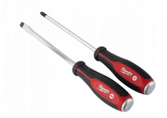Викрутки Milwaukee  для роботи з ударом, PH2/SL7.9мм набір 2шт