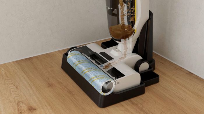 Пилосос karcher безпровідний FCV 4 Dry Extra, вологе прибирання, конт пил -0.45л, вода -0.75л, автон. робота до 45хв, самоочищення, білий