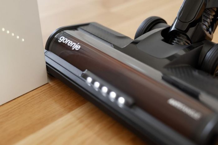 Пилосос Gorenje бездротовий, 70Вт, конт пил -0.7л, автон. робота до 60хв, HEPA, підсвічування, індикатор, антрацит