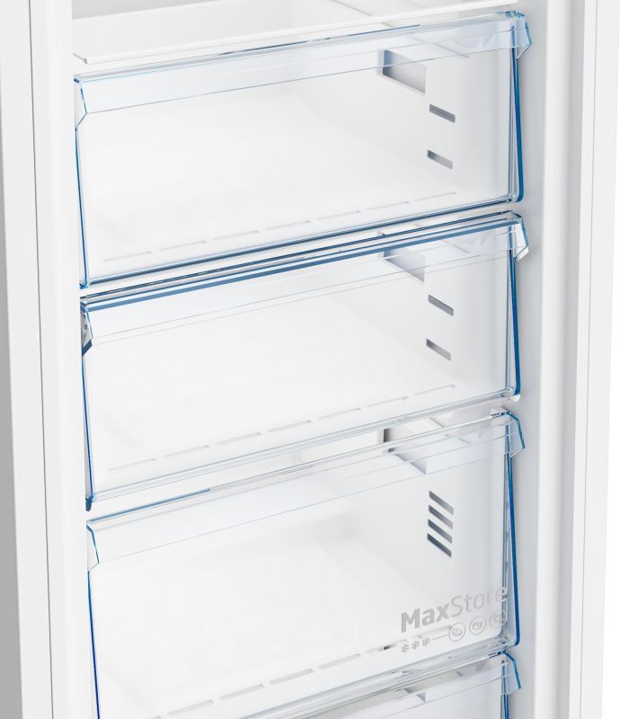 Морозильна камера Beko, 171x60x71, 260л, 1дв., E, NF, білий