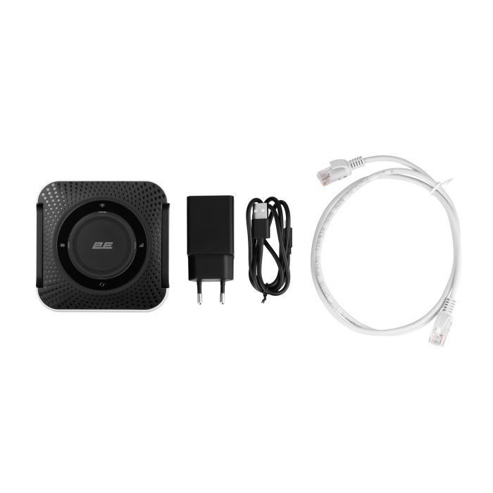 Мобільний маршрутизатор 2E PowerLink (MiFi-5 2025) N150, LTE, Wi-Fi4, 1xFE LAN, 1xType-C, 4000мА•год чорний