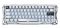 Клавіатура магнітна GravaStar Mercury V60 Pro 60keys, GravaStar Blackcore, USB-A, 8k, RGB, Chrome Silver