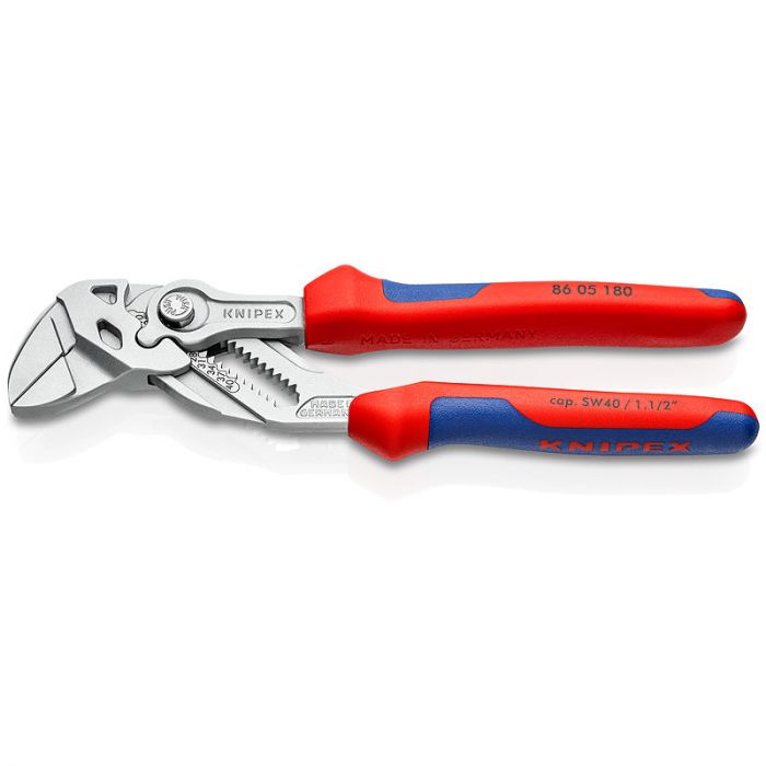 Кліщі переставні KNIPEX, 0-40мм, 180мм, хромовані, 0.260кг