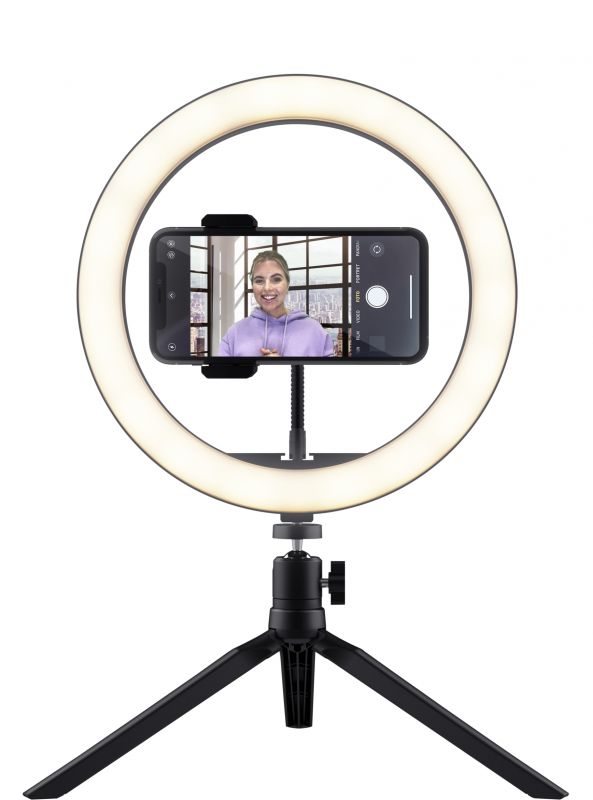 Комплект для стримінгу Trust Maku+ 2-in-1 Streaming Kit, зелений фон та кільцева лампа