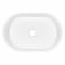 Раковина, умивальник ARDESTO Elle, штучний камінь, овальна, без отвору для змішувача та переливу, 540x350x110мм, накладний, білий