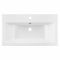 Раковина, умивальник ARDESTO Sati, штучний камінь, прямокут., з отвором для змішувача, з отвором для переливу, 495x390x158мм, накладний, білий