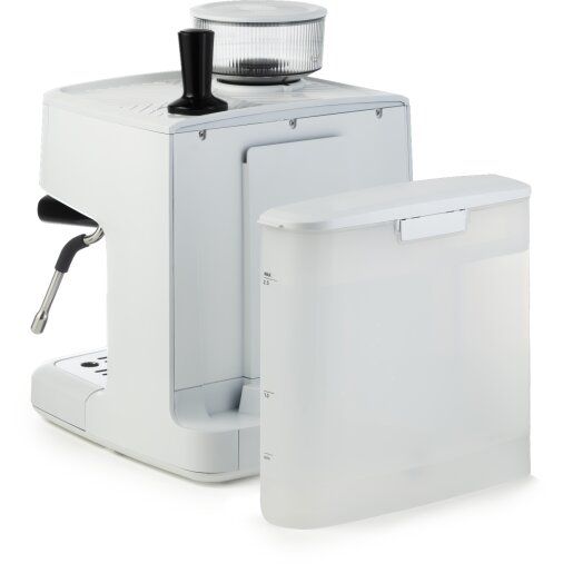 Кавоварка Gorenje ріжкова 2.5л, кавомолка 0,25л, капучинатор, кнопочне керування, білий