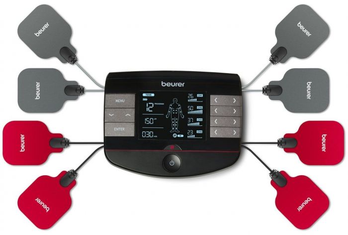 Електростимулятор  Beurer для тіла, для м`язів, літий-електростимулятор, чорний