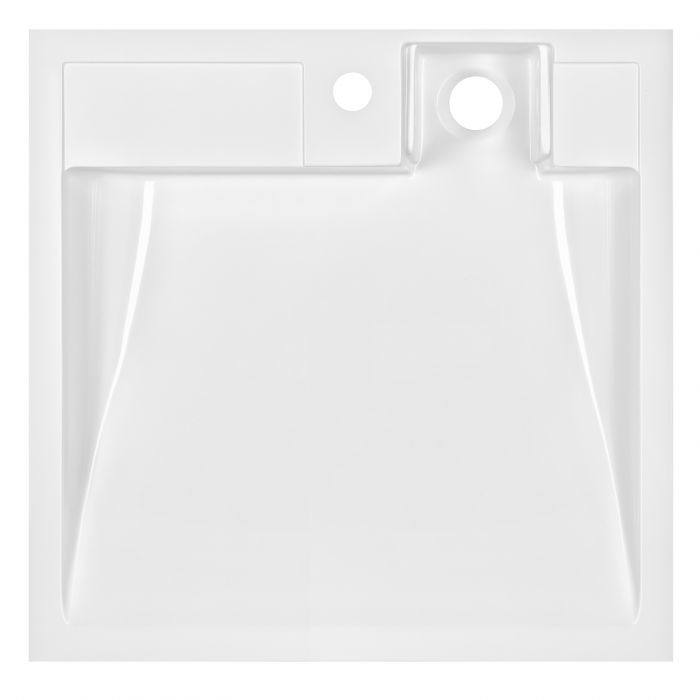 Раковина, умивальник ARDESTO Charlie, штучний камінь, прямокут., з отвором для змішувача, без переливу, 595х595х115мм, накладний, білий