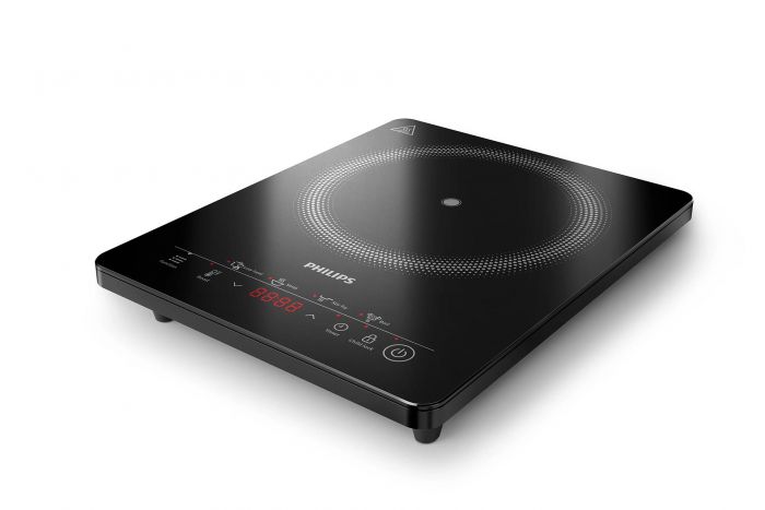 Плитка настільна Philips індукційна, комф. - 1, 2000Вт,  управл - сенсор , чорний