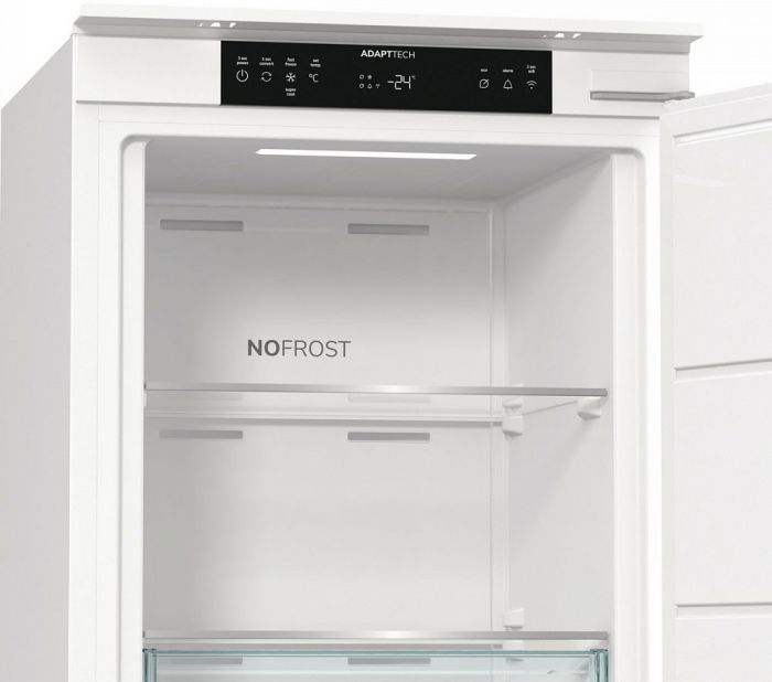 Морозильна камера Gorenje вбудована, 177x54х55, 235л, А+, NF, диспл, білий