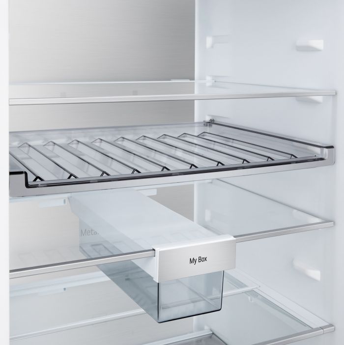 Холодильник LG з нижн. мороз., 203x60х68, холод.відд.-262л, мороз.відд.-113л, 2дв., E, NF, інв., диспл зовн., Fresh Сonverter, Metal Fresh, бежевий