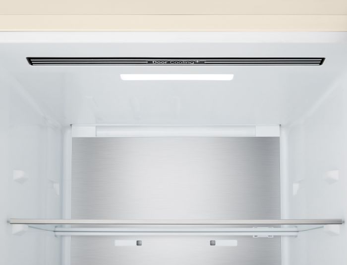 Холодильник LG з нижн. мороз., 203x60х68, холод.відд.-262л, мороз.відд.-113л, 2дв., E, NF, інв., диспл зовн., Fresh Сonverter, Metal Fresh, бежевий