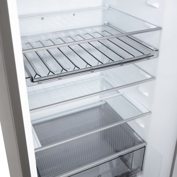 Холодильник LG з нижн. мороз., 203x60х68, холод.відд.-262л, мороз.відд.-113л, 2дв., E, NF, інв., диспл зовн., Fresh Сonverter, сріблястий