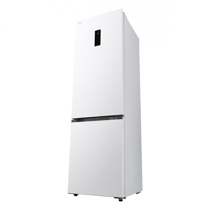 Холодильник LG з нижн. мороз., 203x60х68, холод.відд.-262л, мороз.відд.-113л, 2дв., E, NF, інв., диспл зовн., Fresh Сonverter, білий