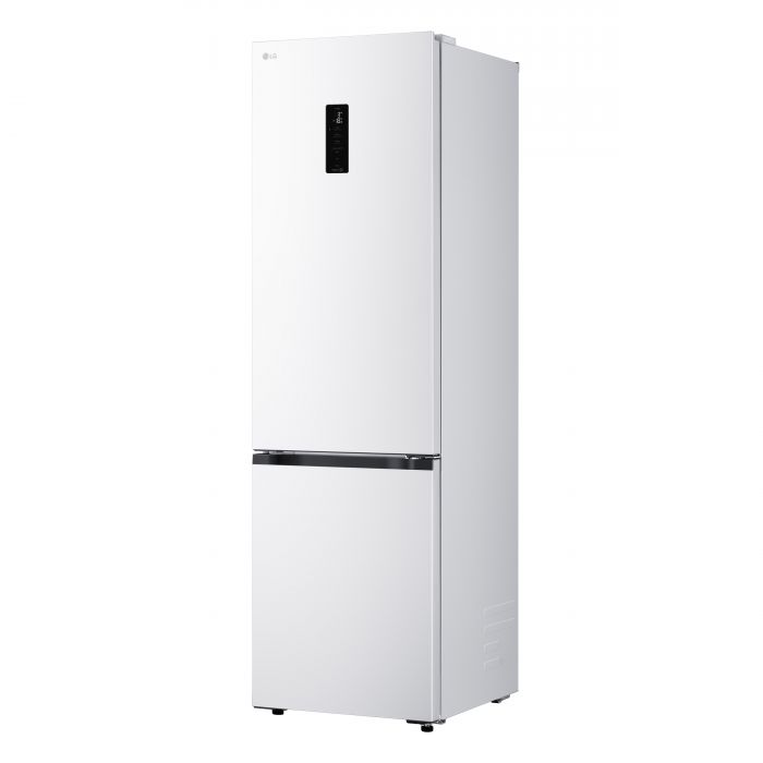 Холодильник LG з нижн. мороз., 203x60х68, холод.відд.-262л, мороз.відд.-113л, 2дв., E, NF, інв., диспл зовн., Fresh Сonverter, білий