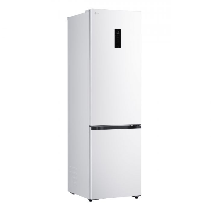 Холодильник LG з нижн. мороз., 203x60х68, холод.відд.-262л, мороз.відд.-113л, 2дв., E, NF, інв., диспл зовн., Fresh Сonverter, білий