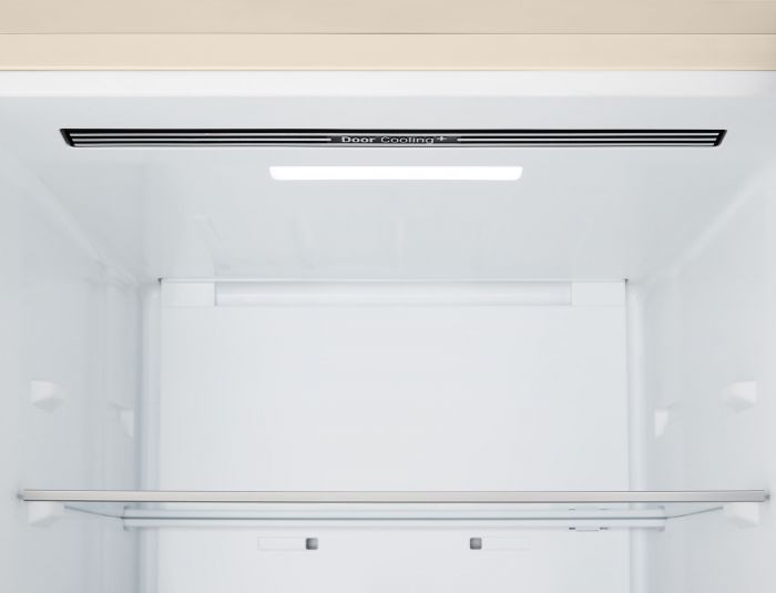 Холодильник LG з нижн. мороз., 203x60х68, холод.відд.-262л, мороз.відд.-113л, 2дв., E, NF, інв., диспл зовн., зона св-ті, бежевий