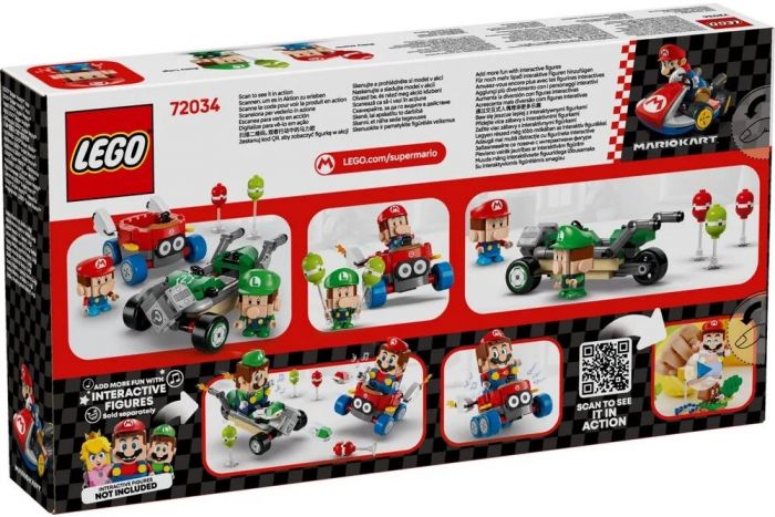 Конструктор LEGO Super Mario Mario Kart – Baby Mario vs. Baby Luigi