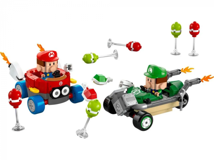 Конструктор LEGO Super Mario Mario Kart – Baby Mario vs. Baby Luigi