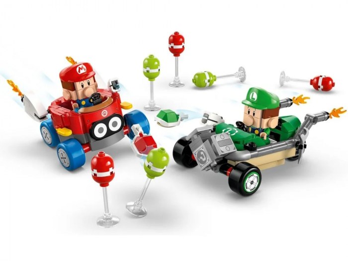 Конструктор LEGO Super Mario Mario Kart – Baby Mario vs. Baby Luigi