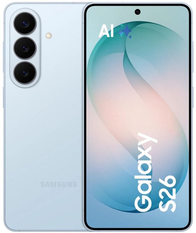 Смартфон Samsung Galaxy S26 5G (S942) 6.3' 12/512ГБ, 2SIM, 4300мА•год, блакитний