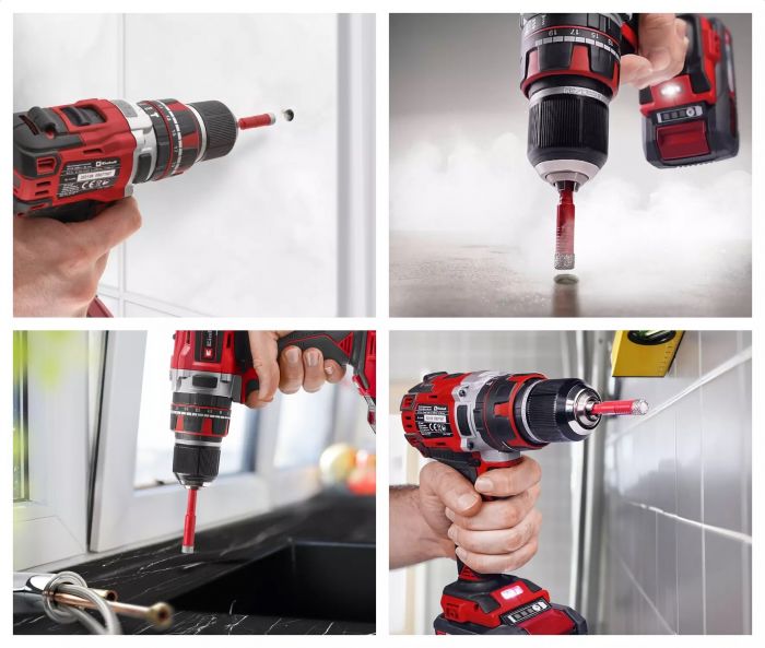 Свердло по кахелю та склу трубчате Einhell 5/6/8/10мм XS-Case набір 4шт 0.12кг