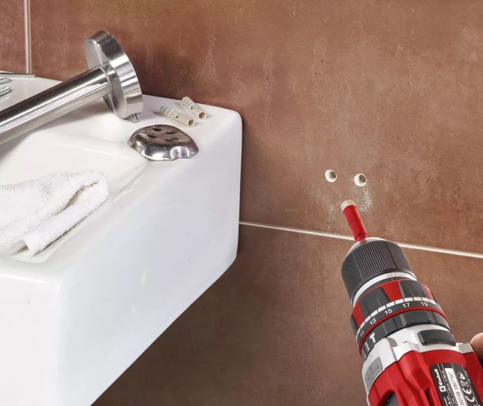 Свердло по кахелю та склу трубчате Einhell 5/6/8/10мм XS-Case набір 4шт 0.12кг