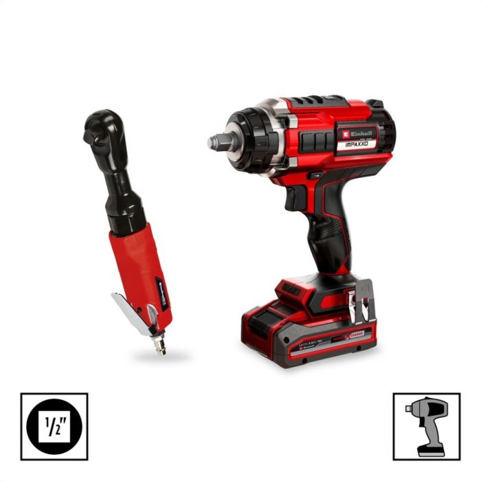 Набір ударних торцевих головок Einhell 80мм 1/2" 3шт кейс 0.78кг