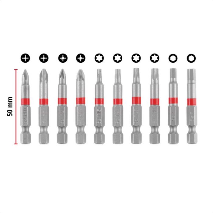 Набір ударних Einhell 50мм карабін 10шт 0.13кг
