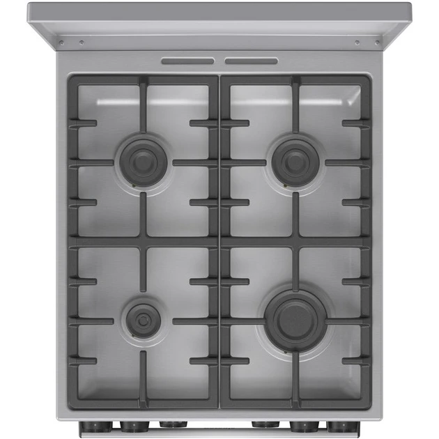 Плита Gorenje комбінована, 70л, 50x60см, метал. кришка, дисплей, чавун, нерж