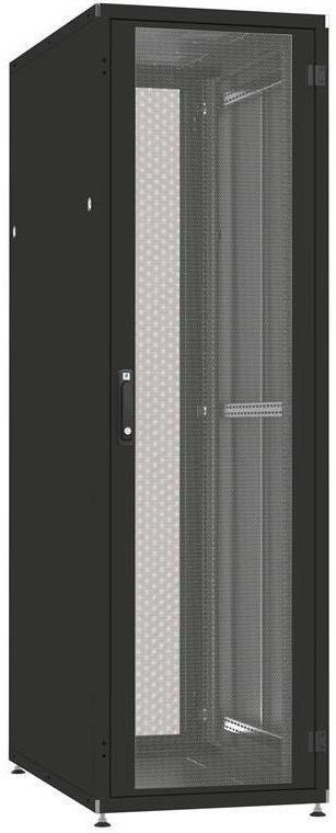 Шафа ZPAS 19", 42U, SZB IT, одностулкові передні та задні перфоровані двері, 600x600 мм, максимально 1500кг, чорна