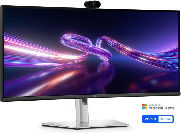 Монітор DELL 34" P3426WEV HDMI, DP, USB-C, RJ-45, IPS, 3440x1440, 21:9, 100Hz, sRGB 99%, CURVED, HAS, Cam