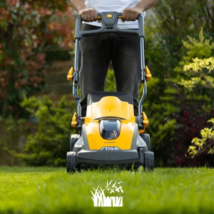 Газонокосарка акумуляторна STIGA Combi340eKit 48В 4А·год 38см 40л 25-75мм ЗП 14кг
