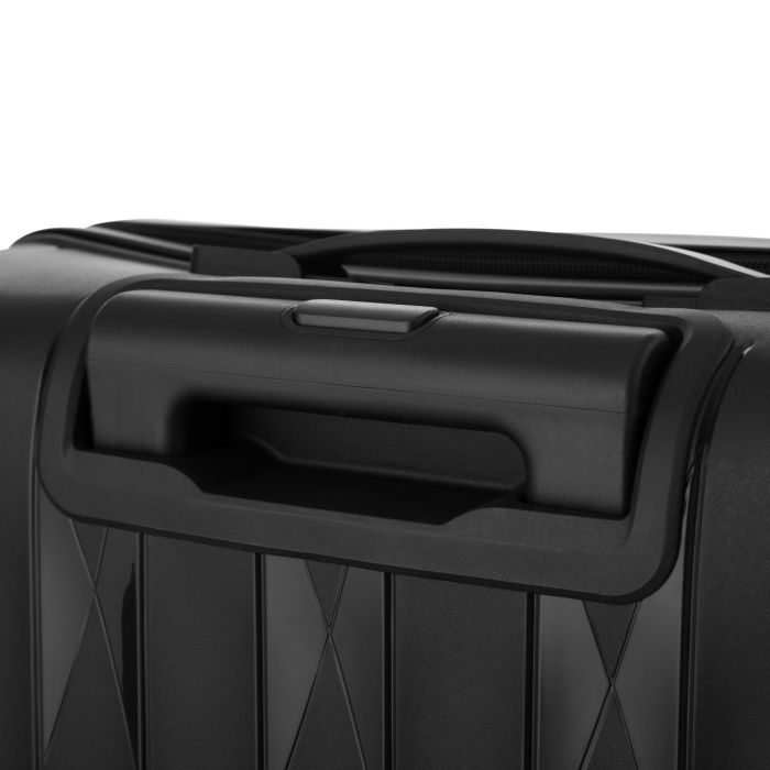 Набір валіз 2E, M7979, поліпропілен, (L+M+S), блискавка anti theft, 4 колеса, кодовий замок, чорний