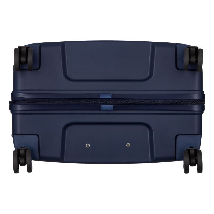 Набір валіз 2E, M7979, поліпропілен, (L+M+S), блискавка anti theft, 4 колеса, кодовий замок, темно-синій
