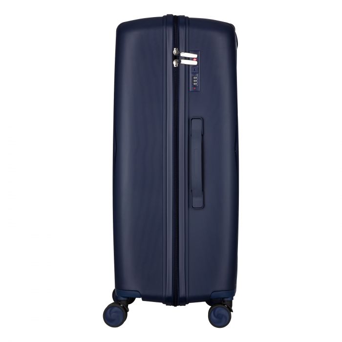 Набір валіз 2E, M7979, поліпропілен, (L+M+S), блискавка anti theft, 4 колеса, кодовий замок, темно-синій