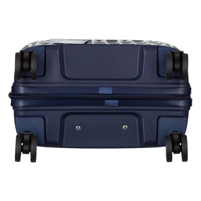 Набір валіз 2E, M7979, поліпропілен, (L+M+S), блискавка anti theft, 4 колеса, кодовий замок, темно-синій
