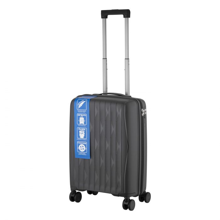 Набір валіз 2E, M7979, поліпропілен, (L+M+S), блискавка anti theft, 4 колеса, кодовий замок, темно-сірий