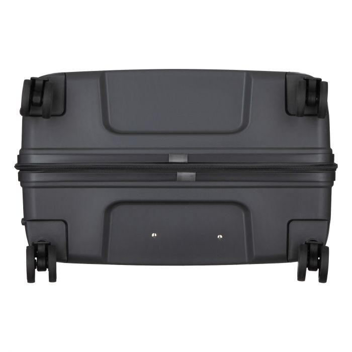 Набір валіз 2E, M7979, поліпропілен, (L+M+S), блискавка anti theft, 4 колеса, кодовий замок, темно-сірий