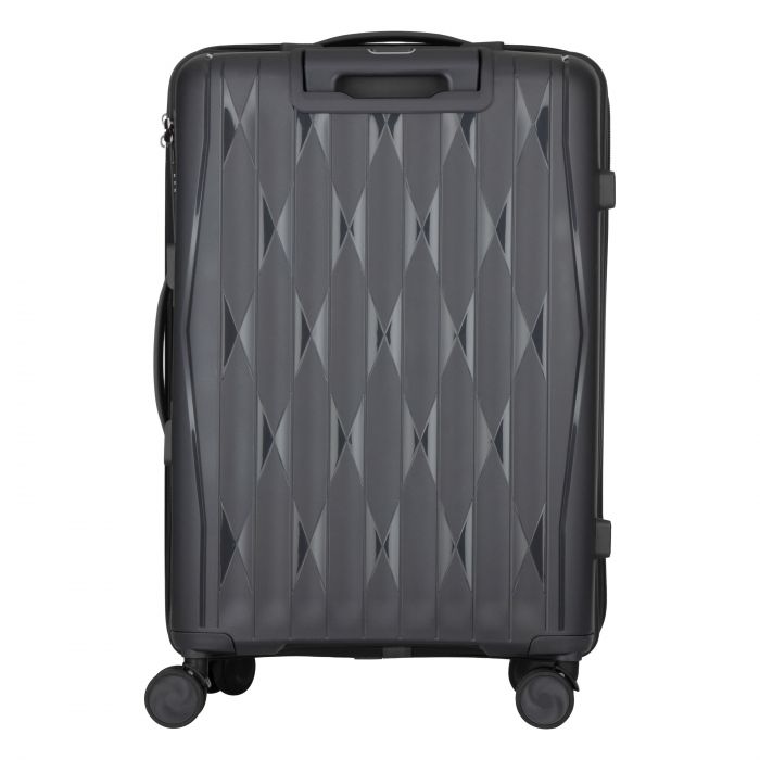 Набір валіз 2E, M7979, поліпропілен, (L+M+S), блискавка anti theft, 4 колеса, кодовий замок, темно-сірий