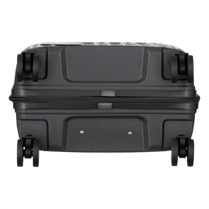 Набір валіз 2E, M7979, поліпропілен, (L+M+S), блискавка anti theft, 4 колеса, кодовий замок, темно-сірий