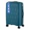 Набір валіз 2E, M7979, поліпропілен, (L+M+S), блискавка anti theft, 4 колеса, кодовий замок, блакитний