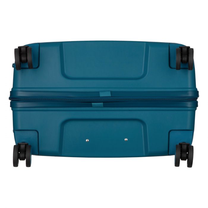 Набір валіз 2E, M7979, поліпропілен, (L+M+S), блискавка anti theft, 4 колеса, кодовий замок, блакитний