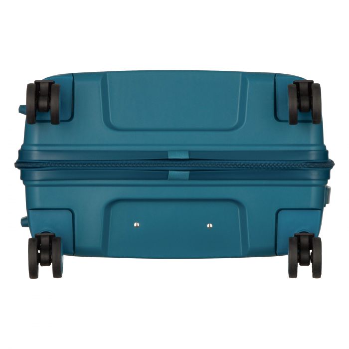 Набір валіз 2E, M7979, поліпропілен, (L+M+S), блискавка anti theft, 4 колеса, кодовий замок, блакитний