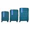 Набір валіз 2E, M7979, поліпропілен, (L+M+S), блискавка anti theft, 4 колеса, кодовий замок, блакитний