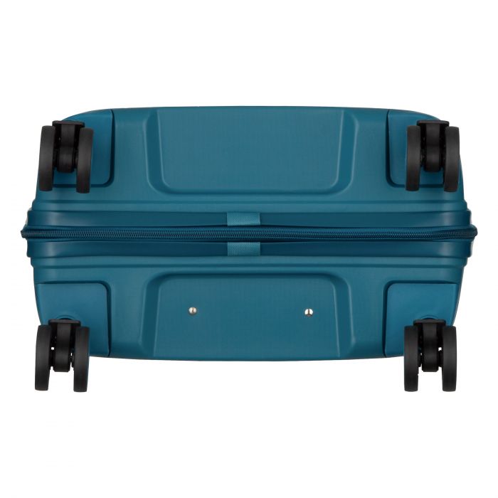 Набір валіз 2E, M7979, поліпропілен, (L+M+S), блискавка anti theft, 4 колеса, кодовий замок, блакитний