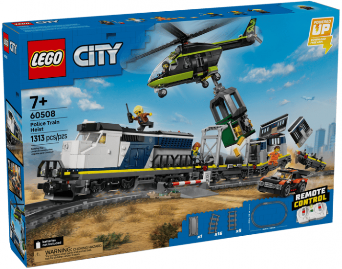 Конструктор LEGO City Пограбування поліцейського поїзда